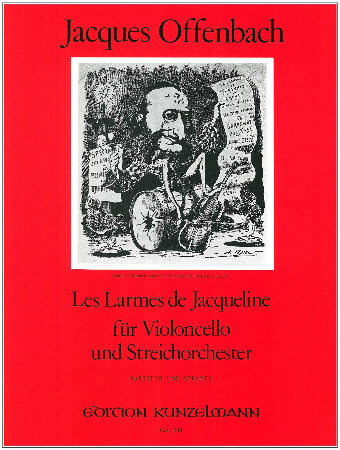 Offenbach: Les larmes de Jacqueline, Op. 76, No. 2 (arr. for cello & strings)