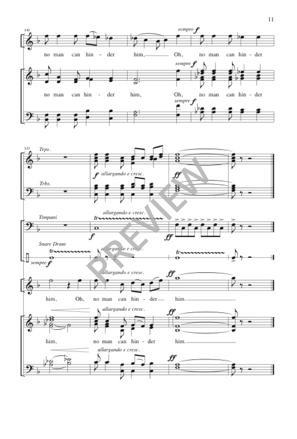 Fanfare and Processional (arr. for SATB and Brass)