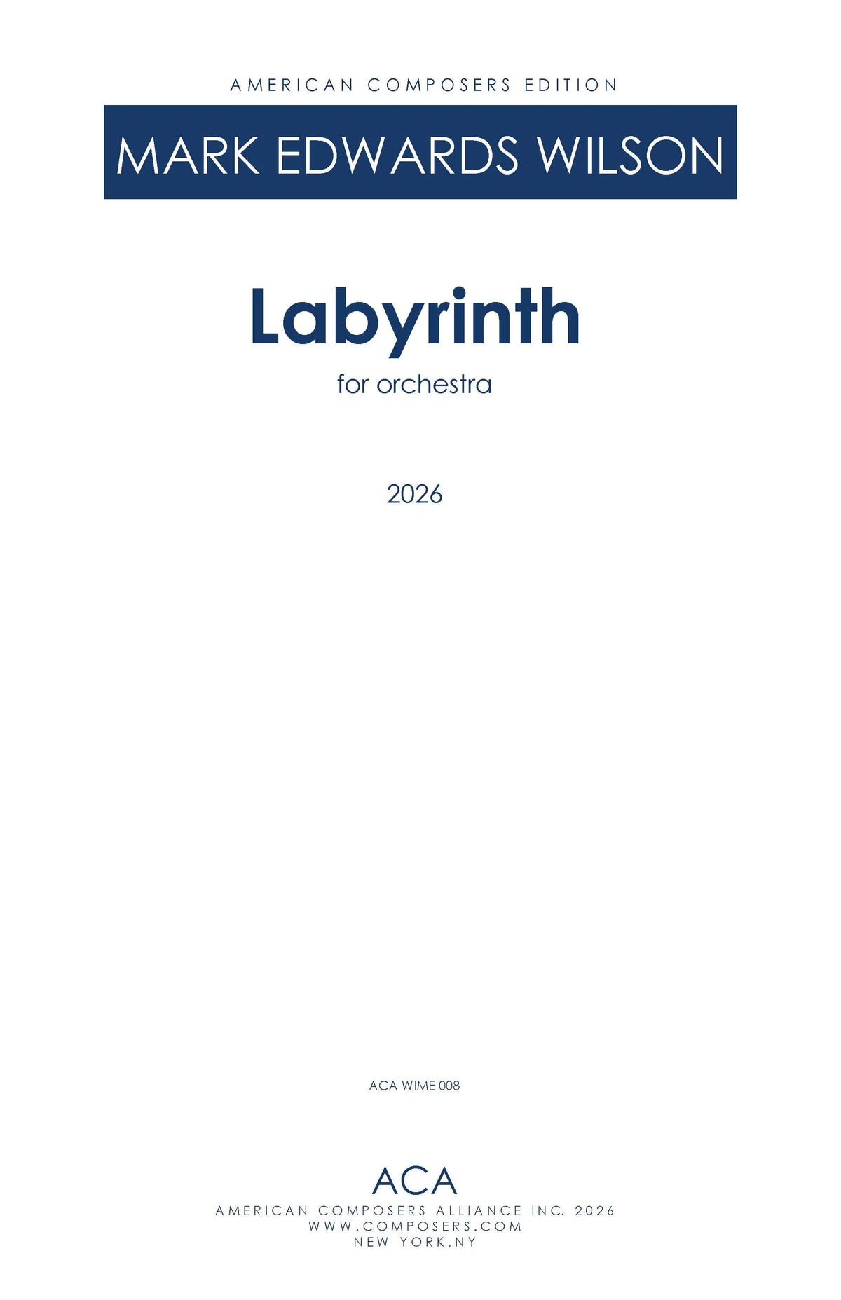 Wilson: Labyrinth
