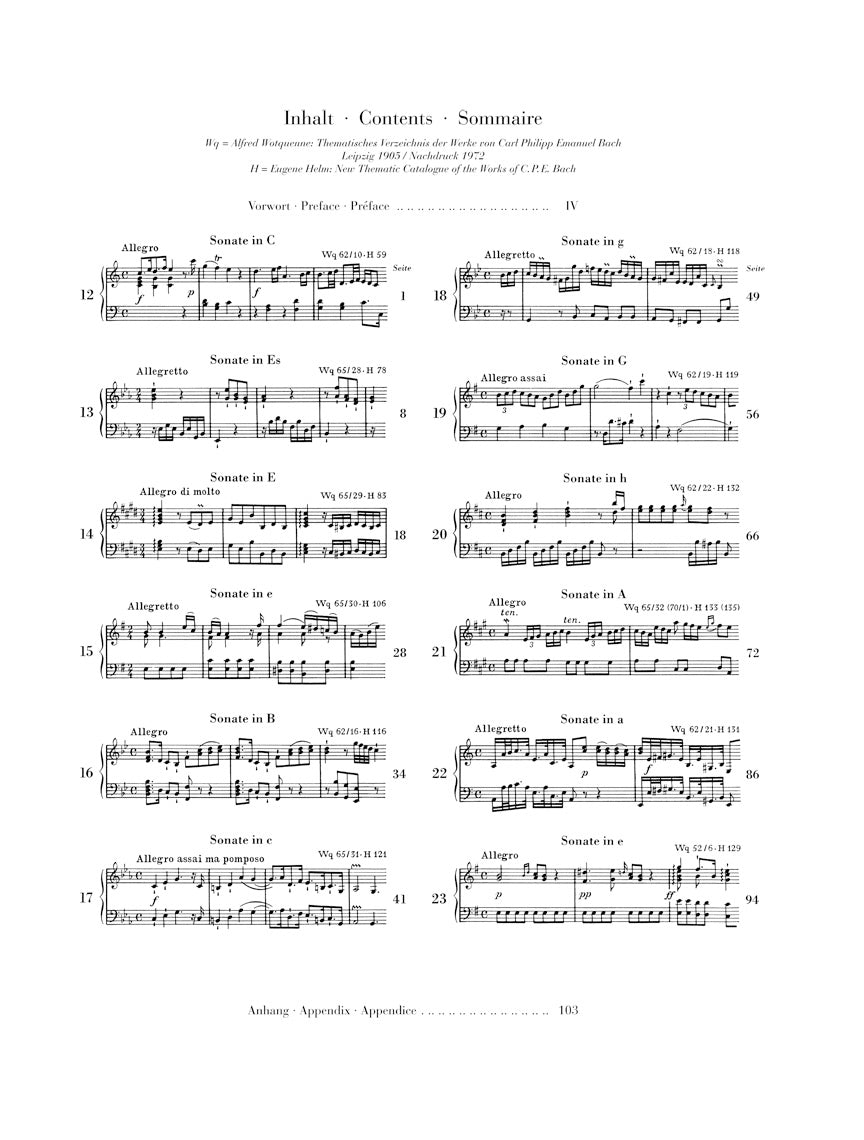 C.P.E. Bach: Selected Piano Sonatas - Volume 2