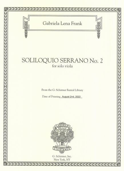 Frank: Soliloquio Serrano No. 2