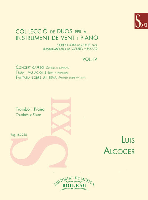 Alcocer: Collection of Duos for Wind Instrument & Piano - Volume 4