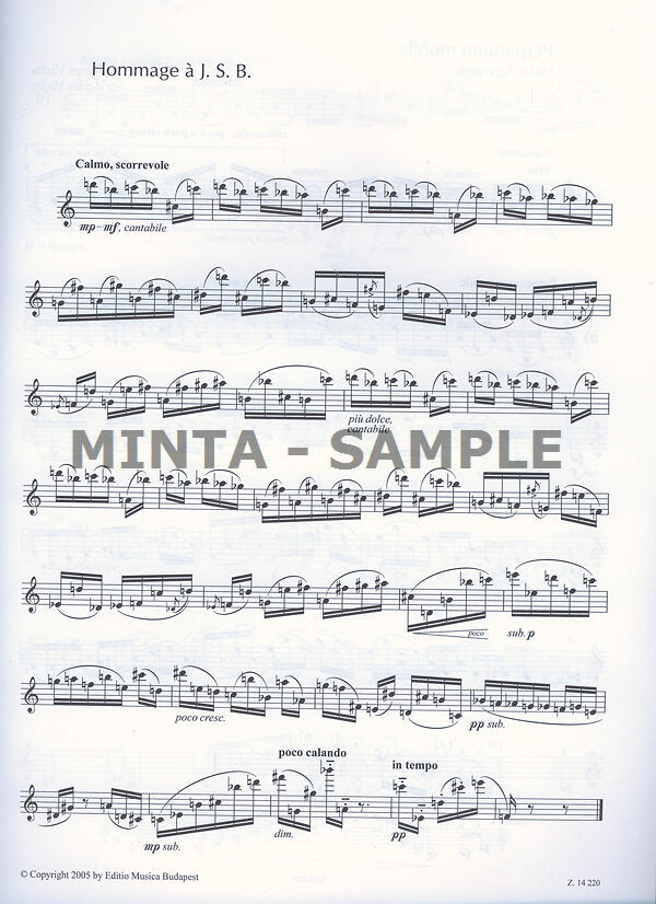 Kurtág: Signs, Games and Messages for Violin