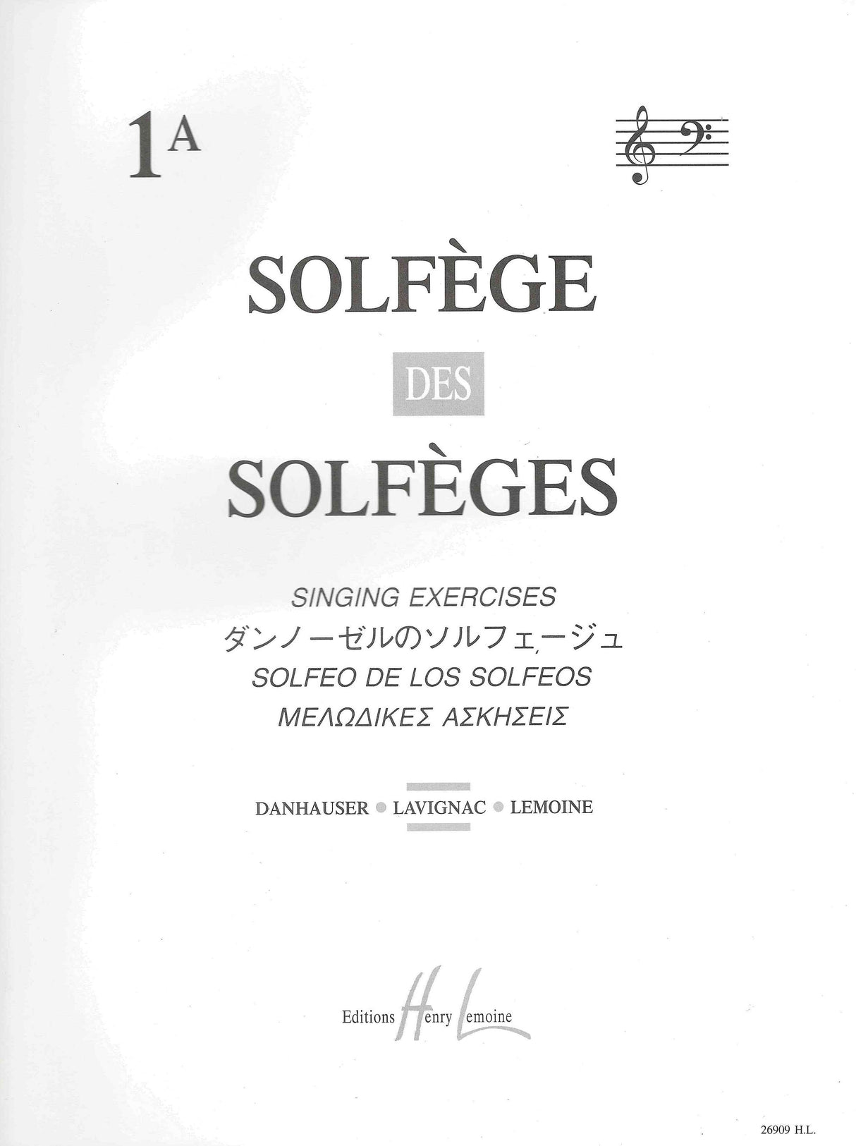 Solfège des Solfèges - Volume 1A