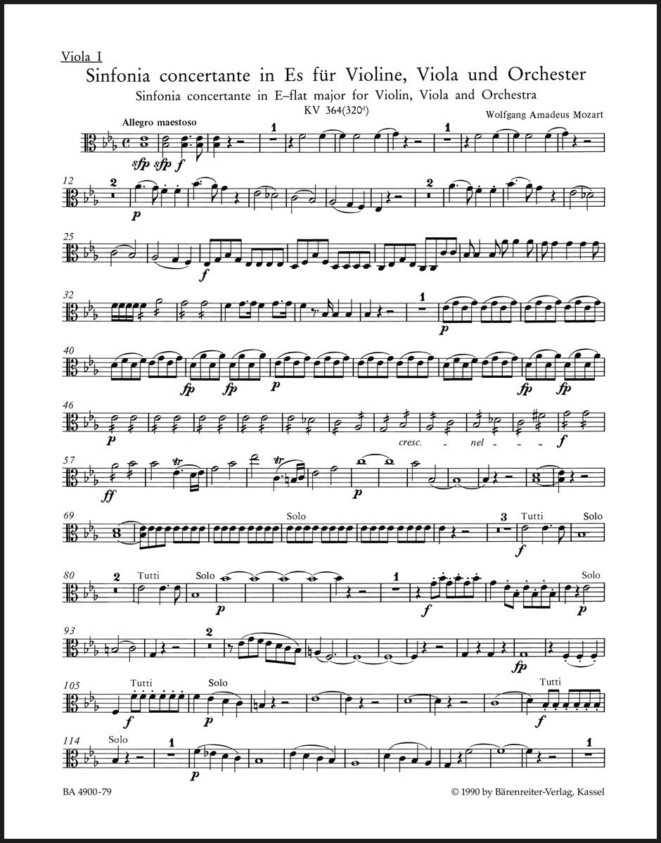 Mozart: Sinfonia concertante, K. 364 (320d)