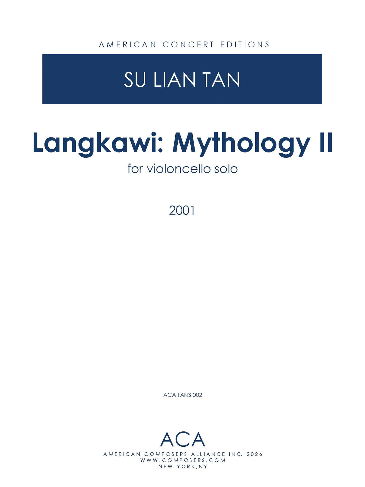 Tan: Langkawi - Mythology II