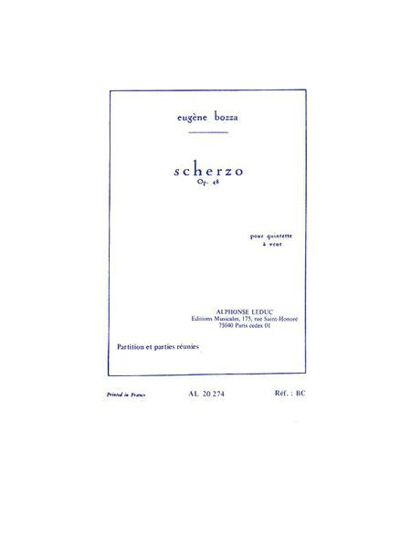 Bozza: Scherzo, Op. 48