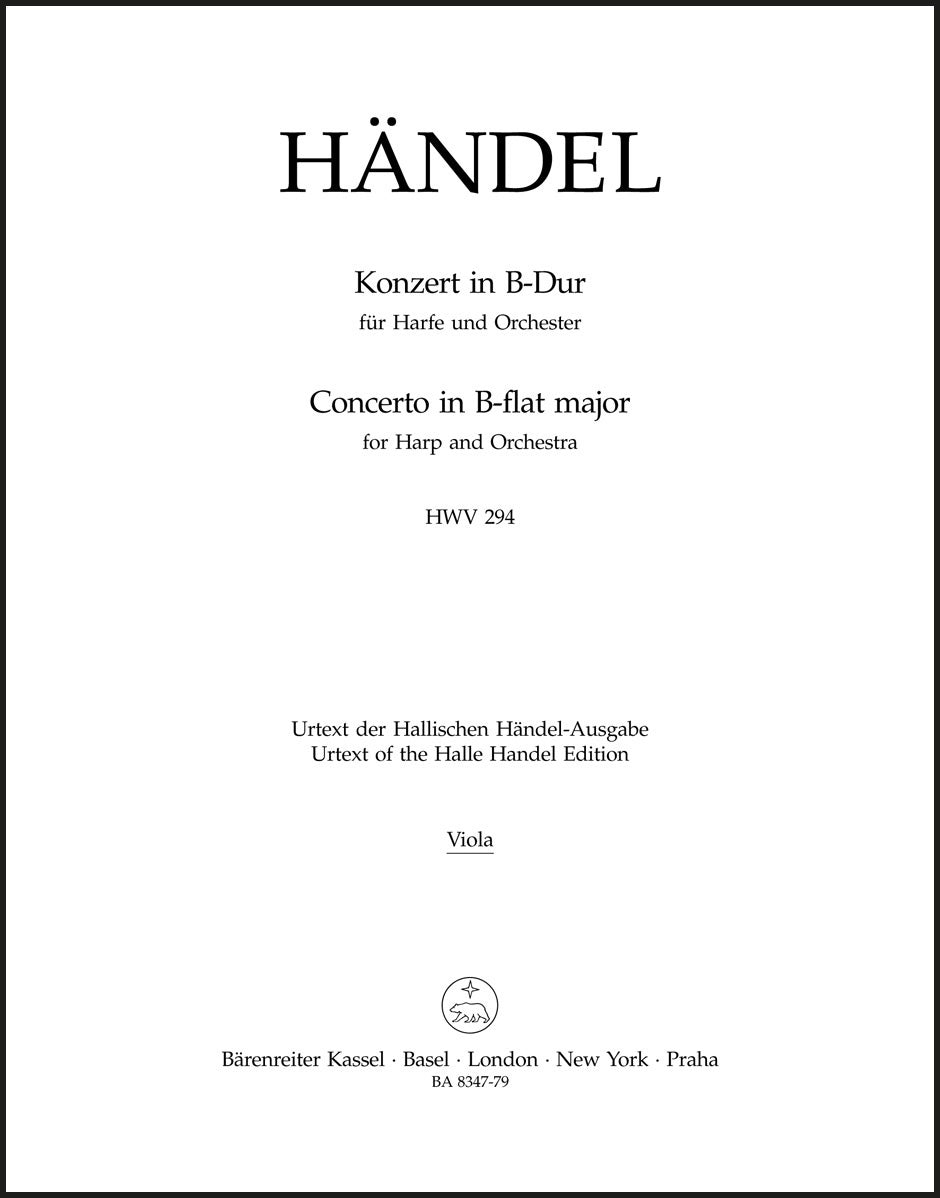 Handel: Harp Concerto in B-flat Major, HWV 294, Op. 4, No. 6