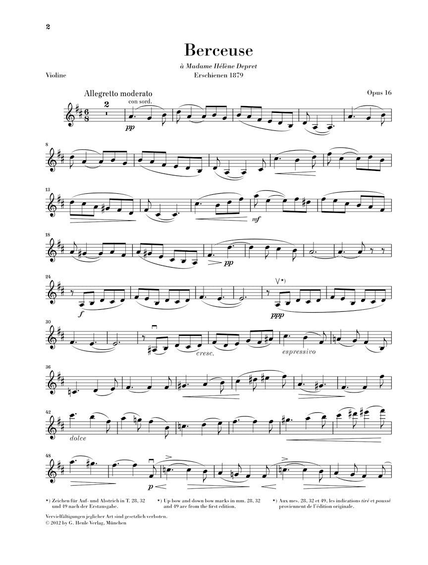 Fauré: Berceuse, Op. 16