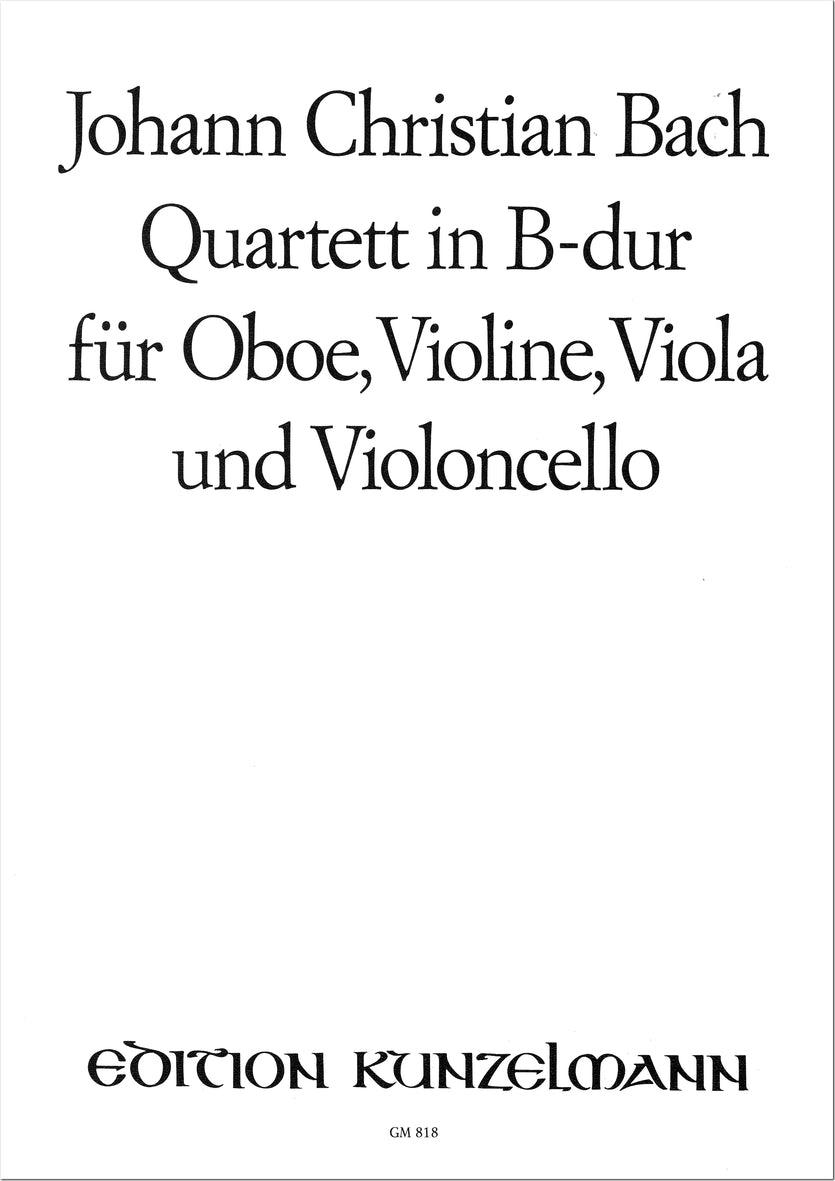 J.C. Bach: Quartet in B-flat Major