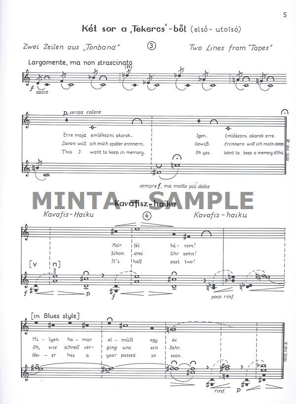 Kurtág: S.K. Remembrance Noise, Op. 12