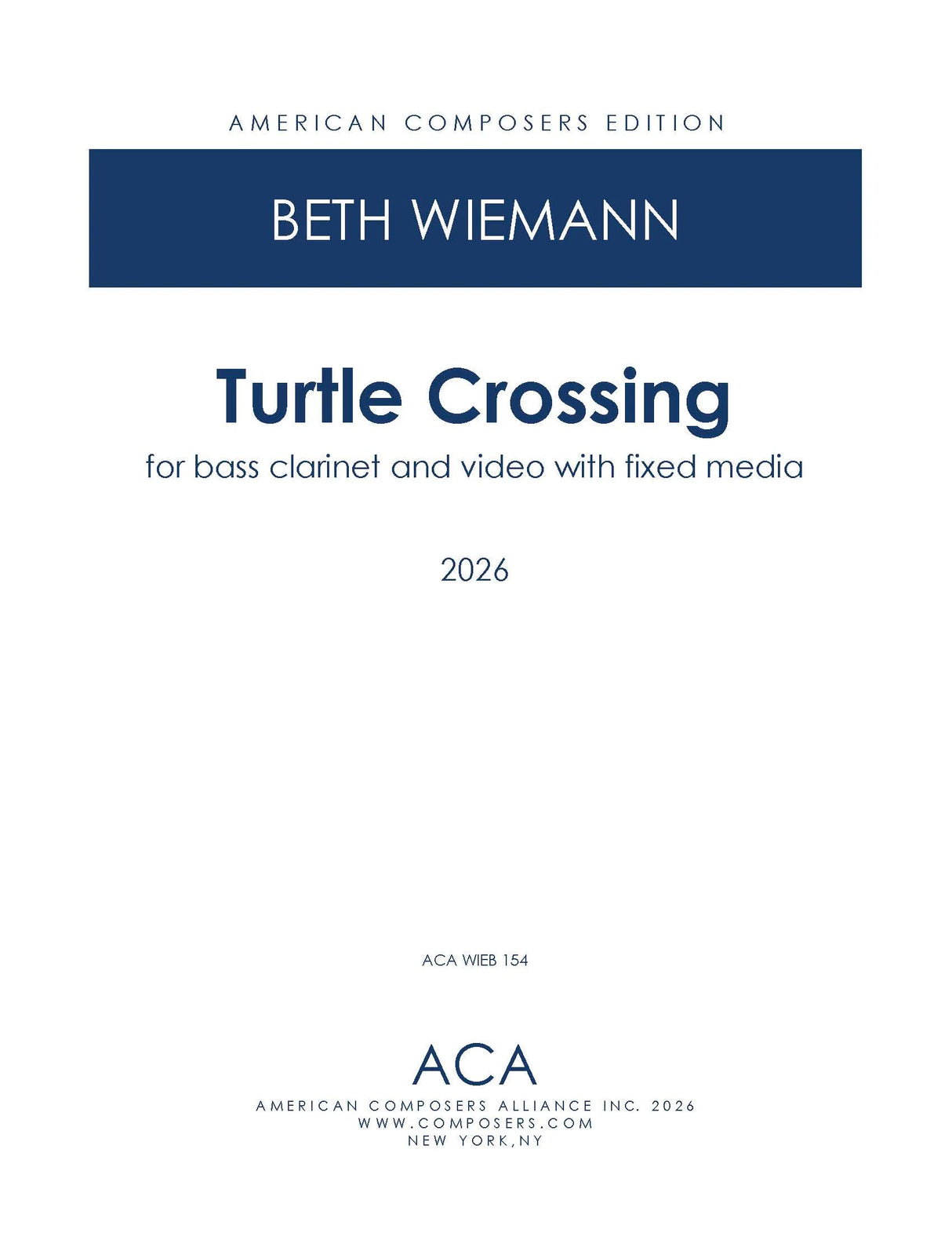 Wiemann: Turtle Crossing