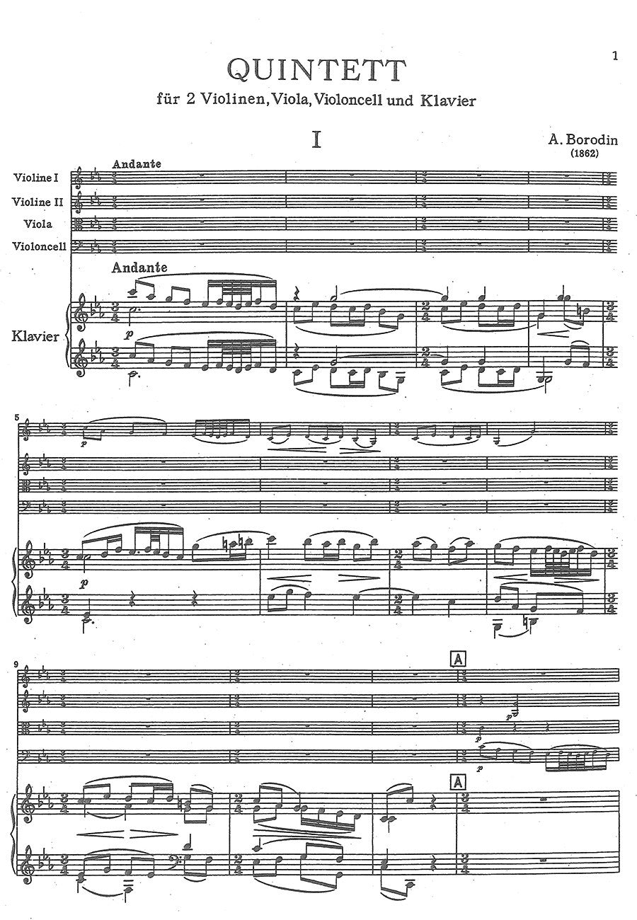 Borodin: Piano Quintet in C Minor