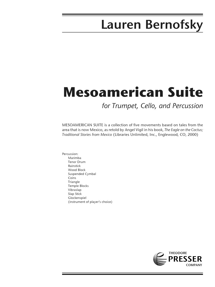 Bernofsky: Mesoamerican Suite