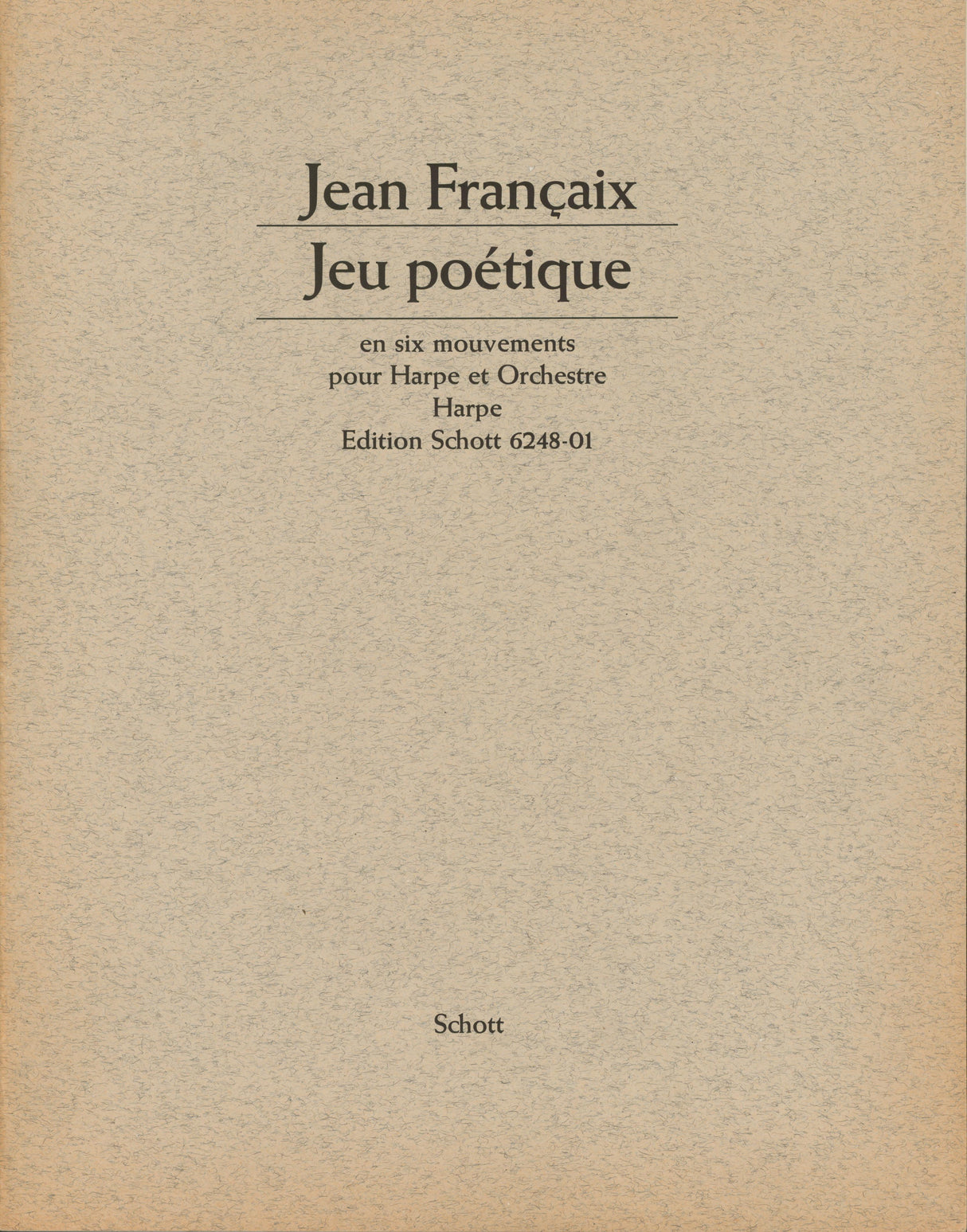 Françaix: Jeu poétique