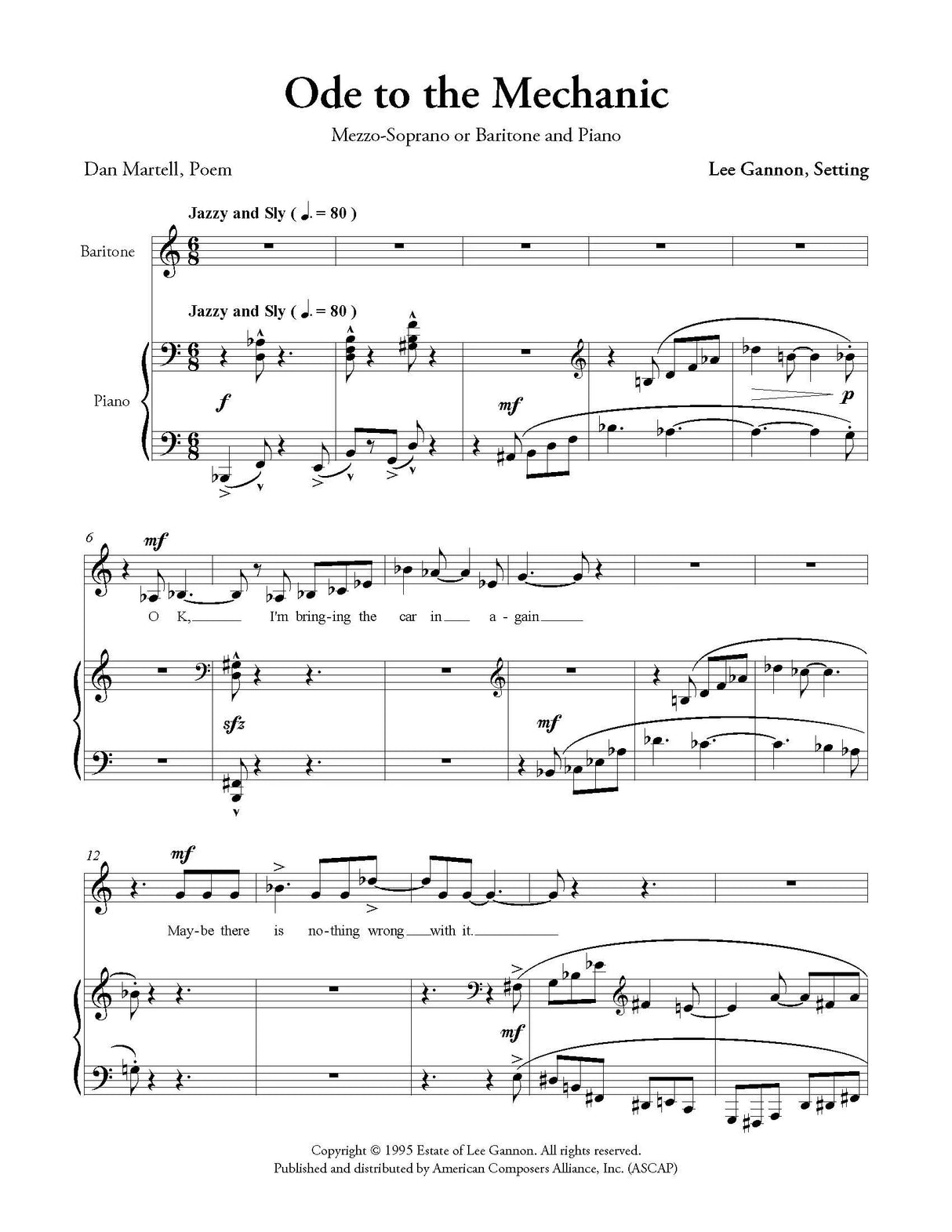 Gannon: Ode to the Mechanic