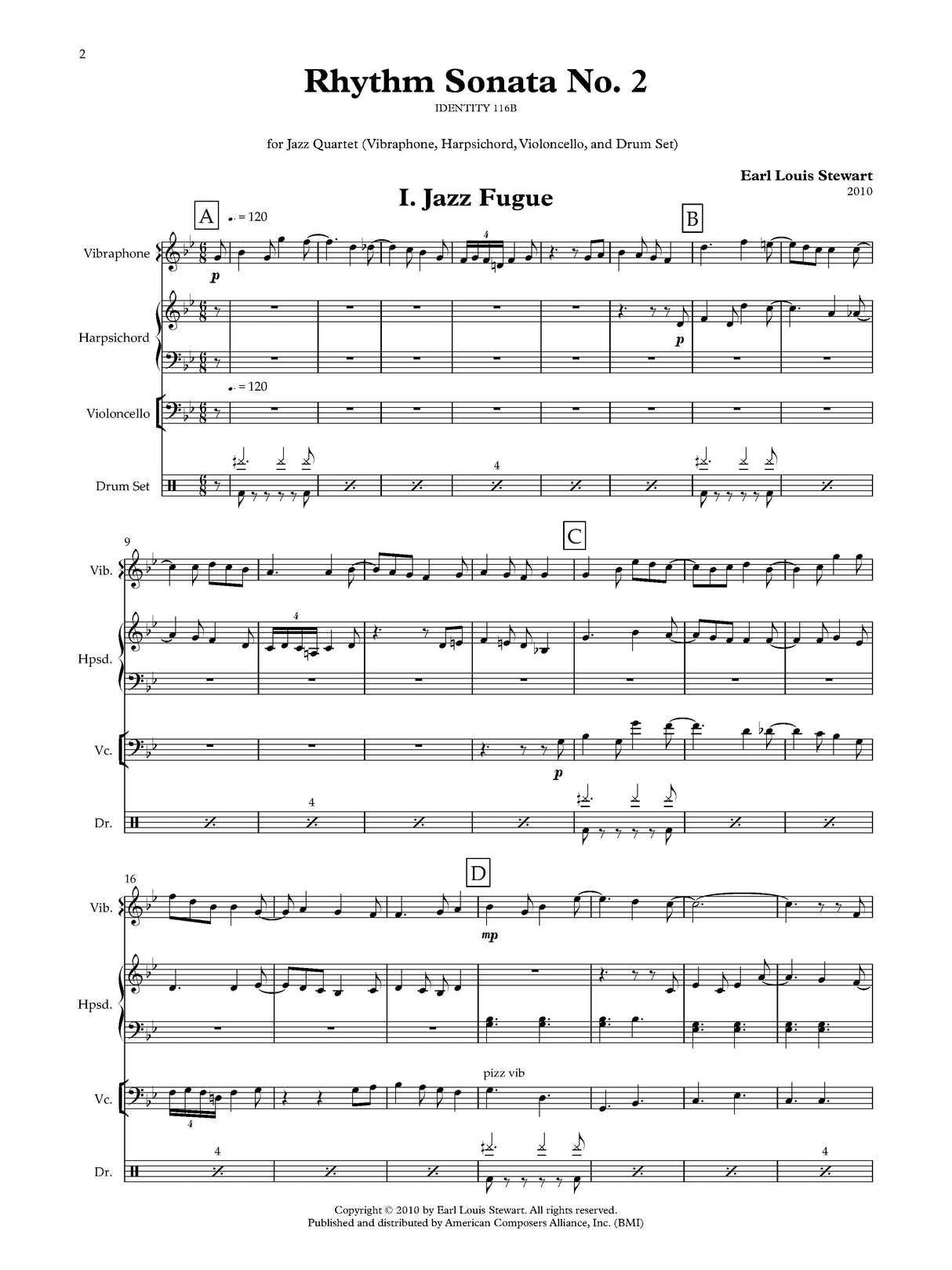 Stewart: Rhythm Sonata No. 2