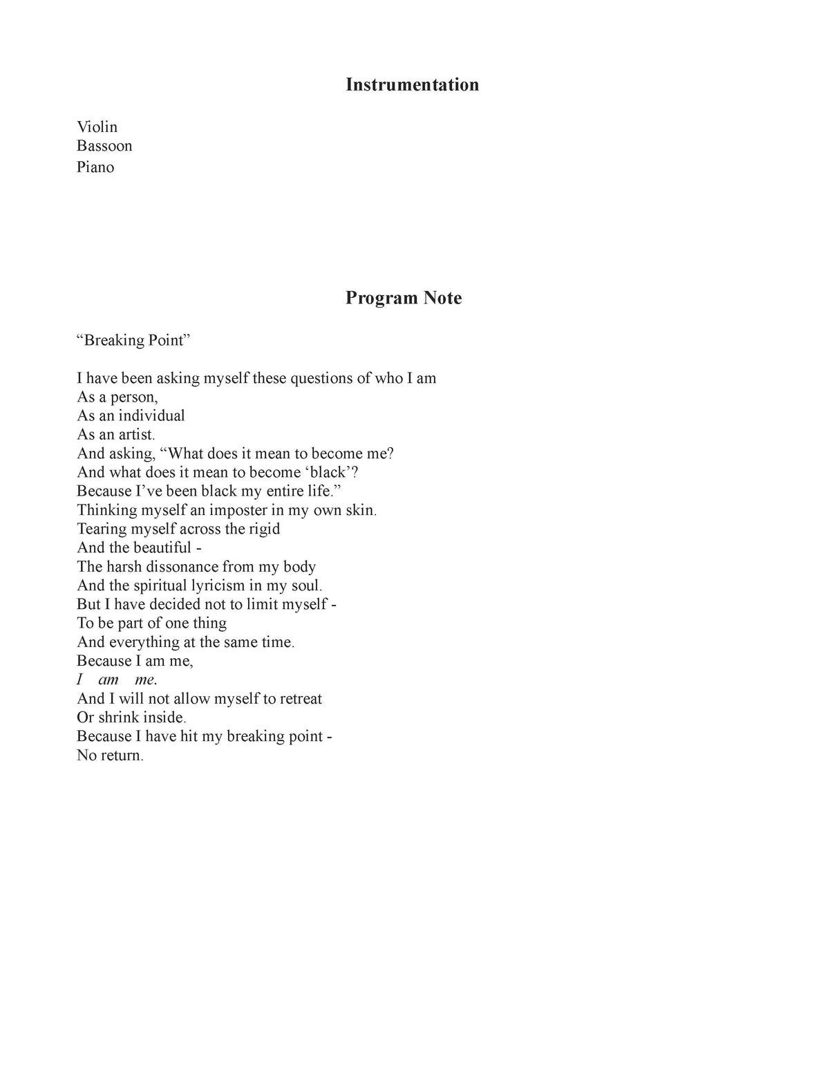 Felder: Breaking Point