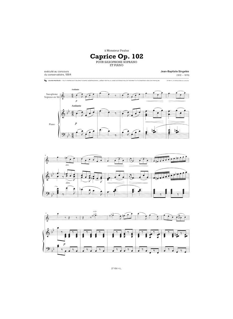 Singelee: Caprice, Op. 80 & 2 Fantaisies, Opp. 89, & 102