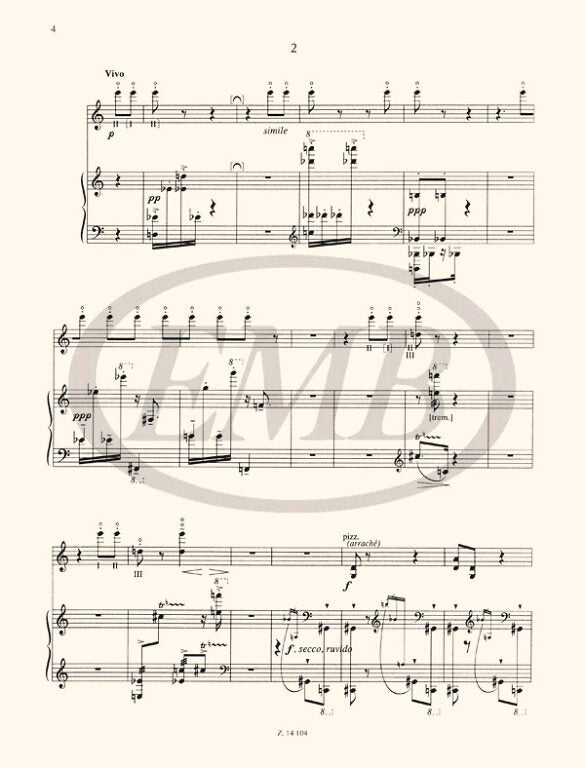 Kurtág: Tre Pezzi, Op. 14e