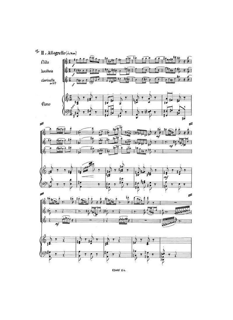 Damase: Quartet for Flute, Oboe, Clarinet & Piano