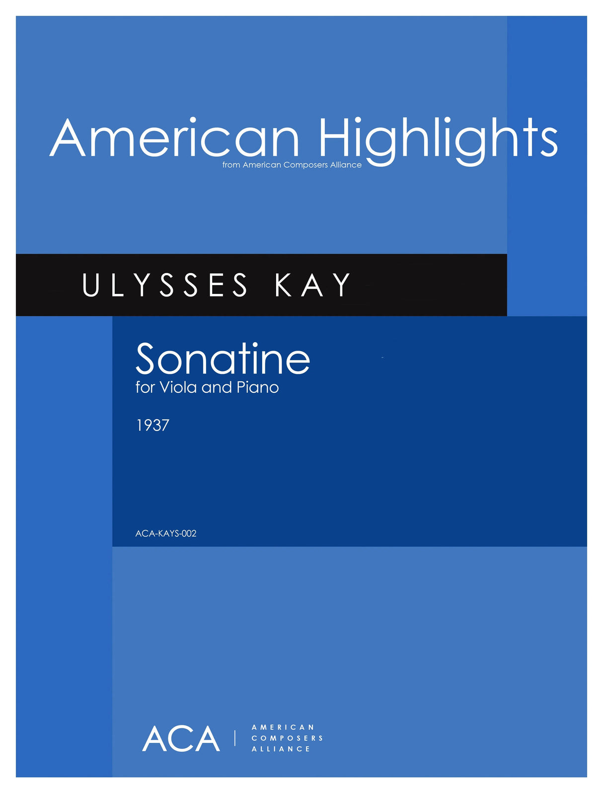 Kay: Sonatine for Viola & Piano