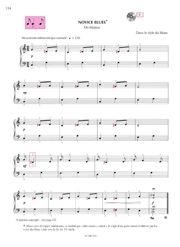 Piano pour adulte débutant