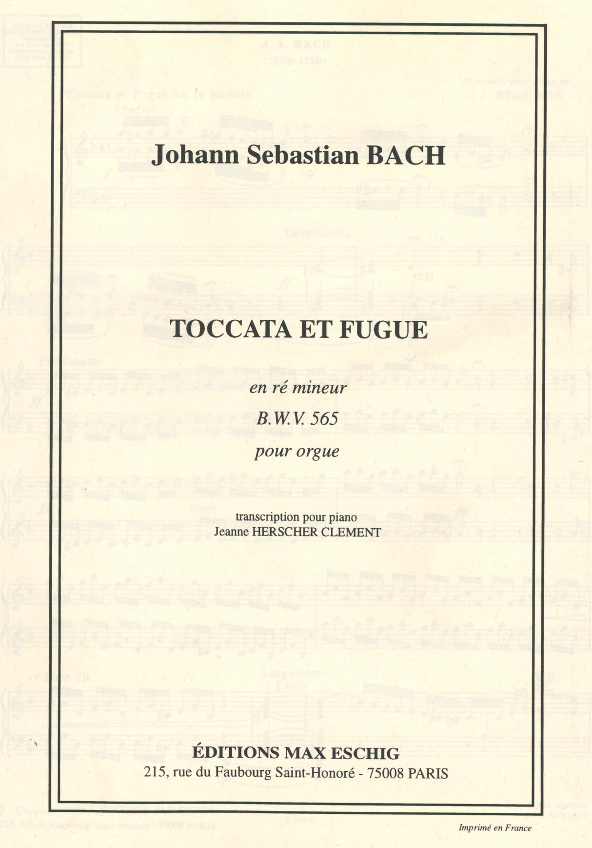 Bach: Toccata and Fugue in D Minor, BWV 565 (arr. for piano)