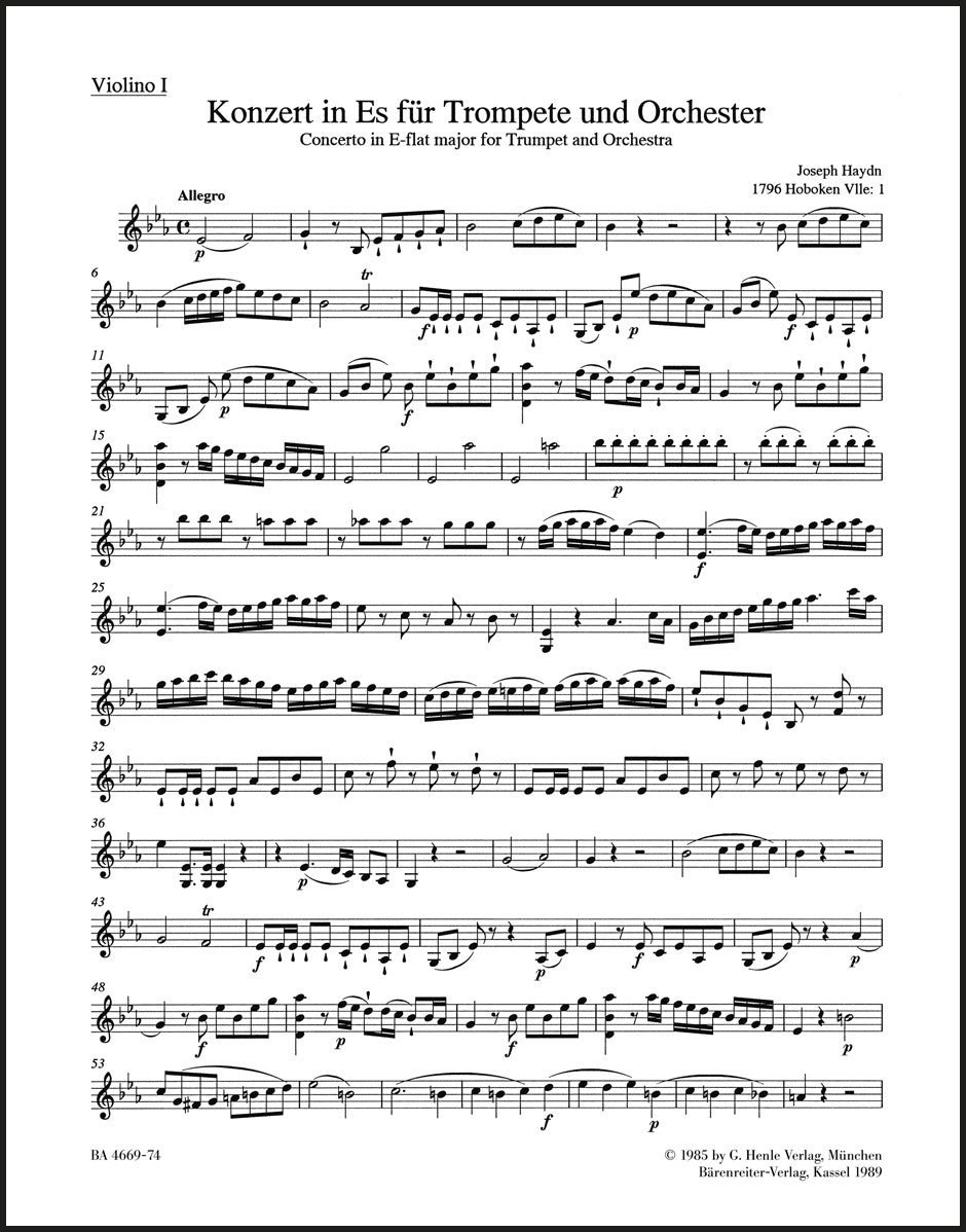 Haydn: Trumpet Concerto in E-flat Major, Hob. VIIe:1
