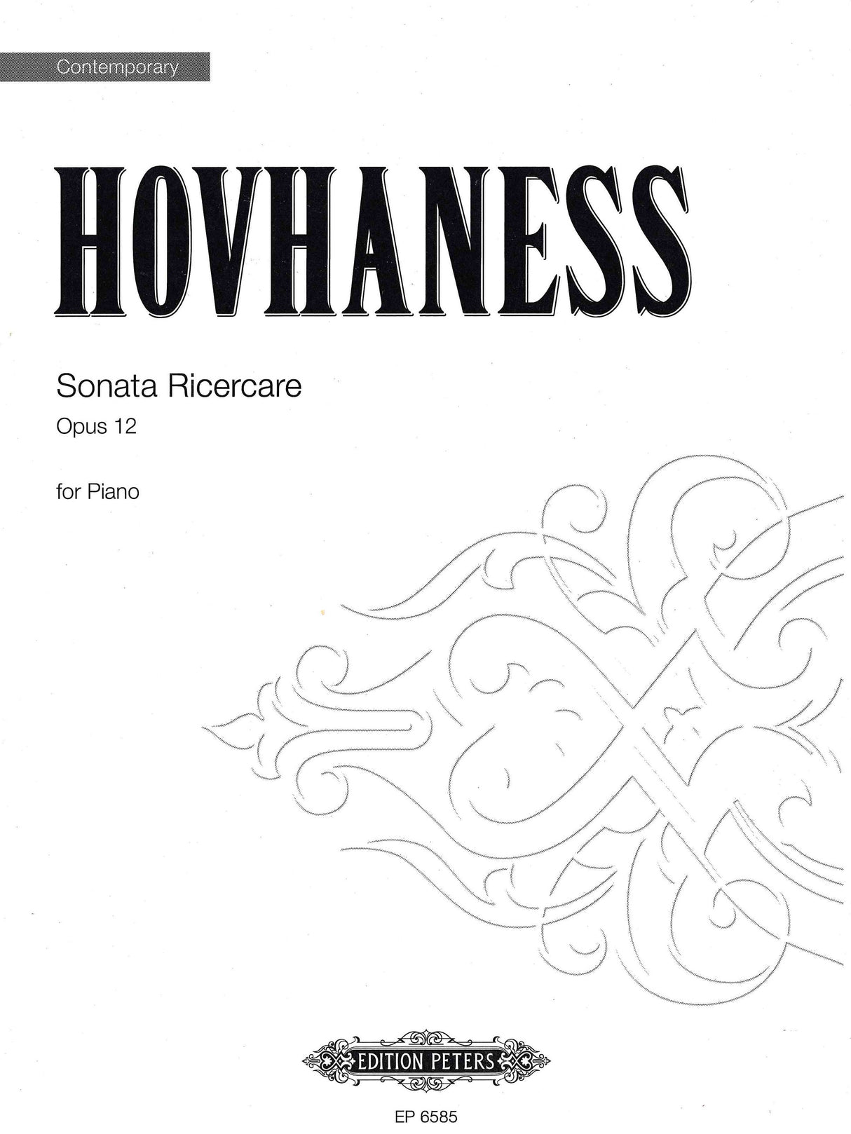 Hovhaness: Sonata Ricercare, Op. 12