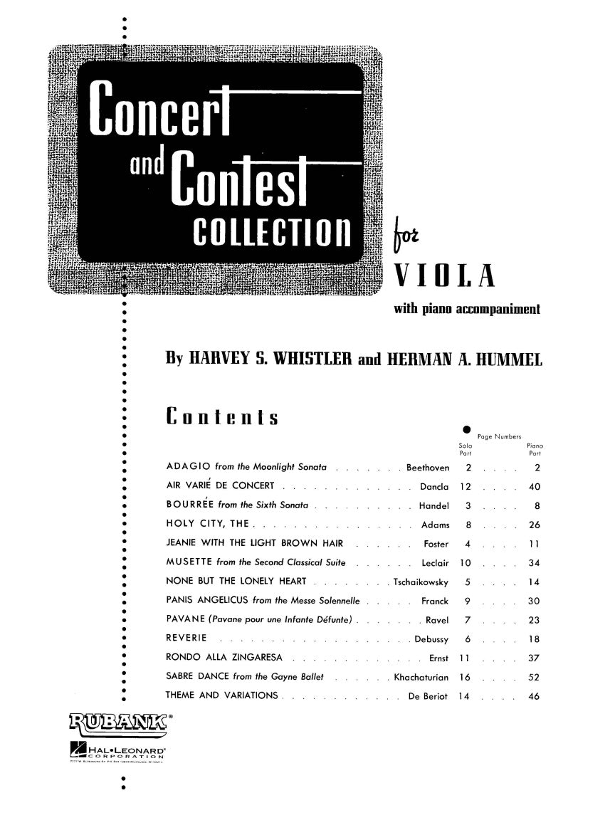 Concert and Contest Collection - Viola