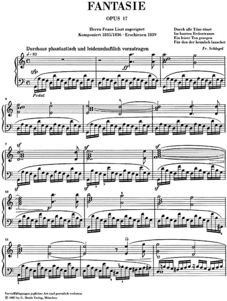 Schumann: Fantasy in C Major, Op. 17