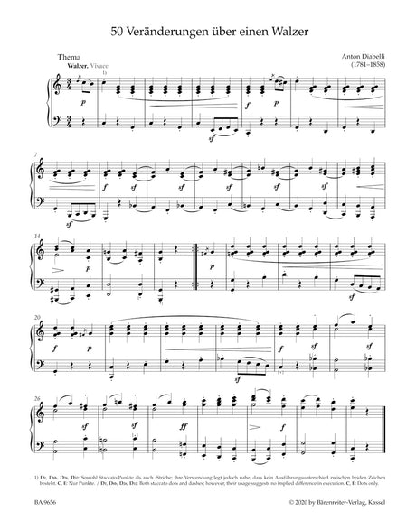 Beethoven: Diabelli Variations, Op. 120 / 50 Variations on a Waltz