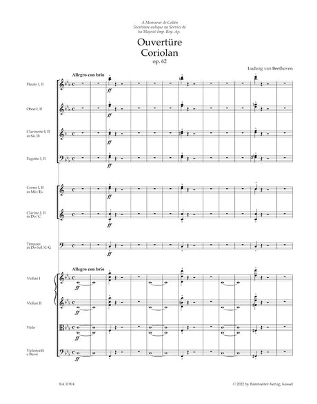 Beethoven: Coriolan Overture, Op. 62