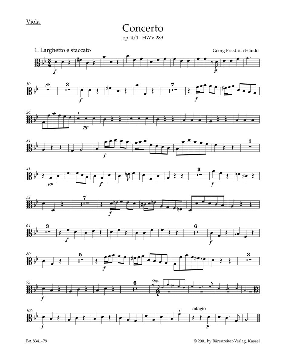 Handel: Organ Concerto in G Minor, HWV 289, Op. 4, No. 1