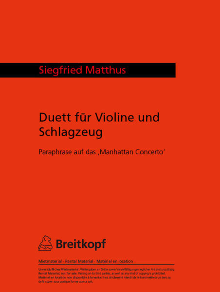Duett für Violine und Schlagzeug