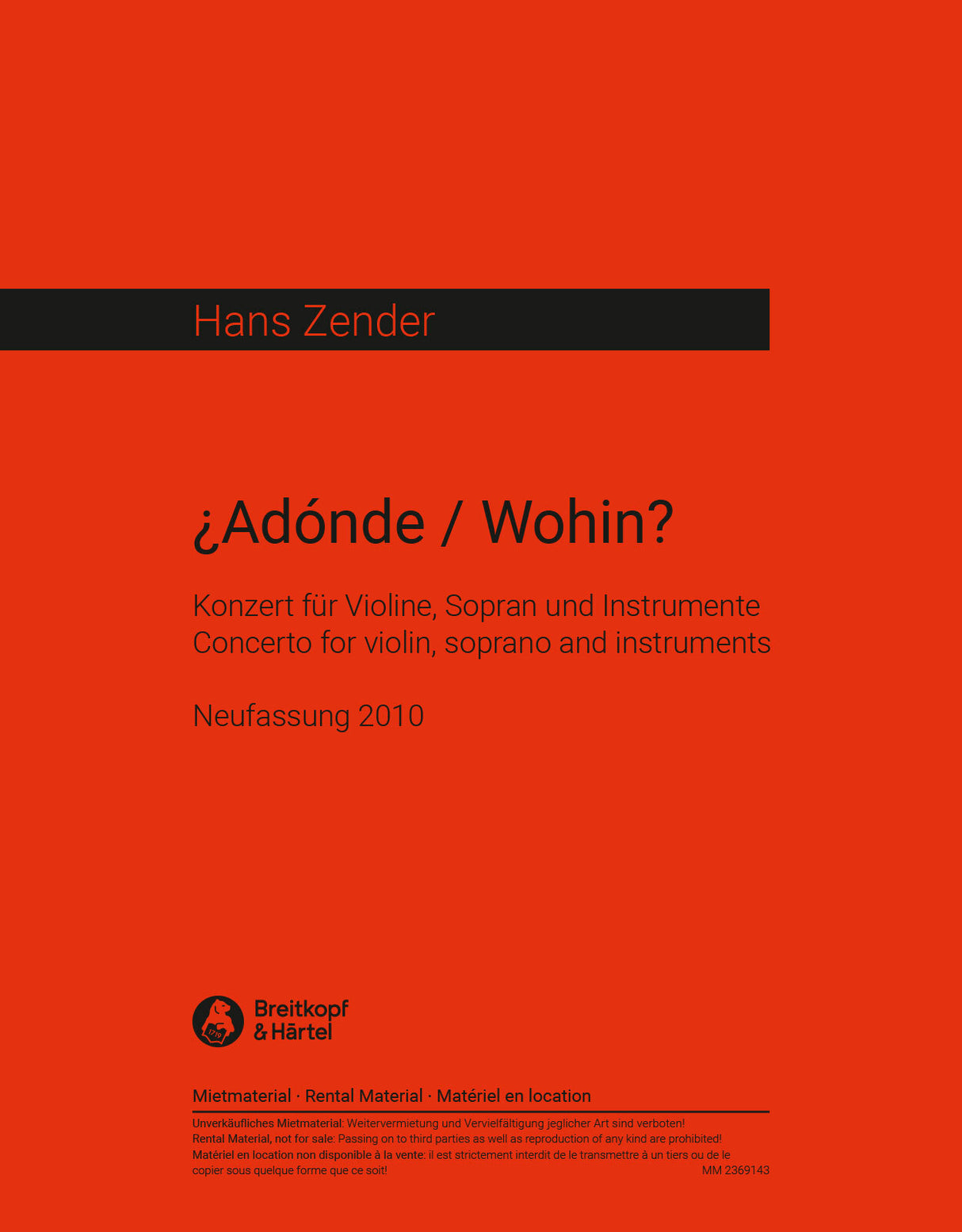 ¿Adonde/Wohin?