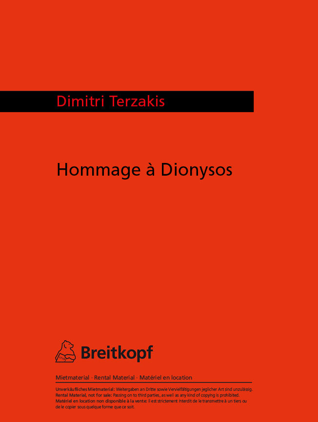 Hommage a Dionysos (1979/80)