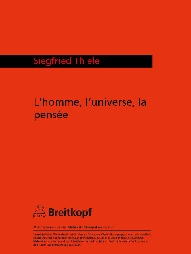 L'Homme, l'univers, la persée