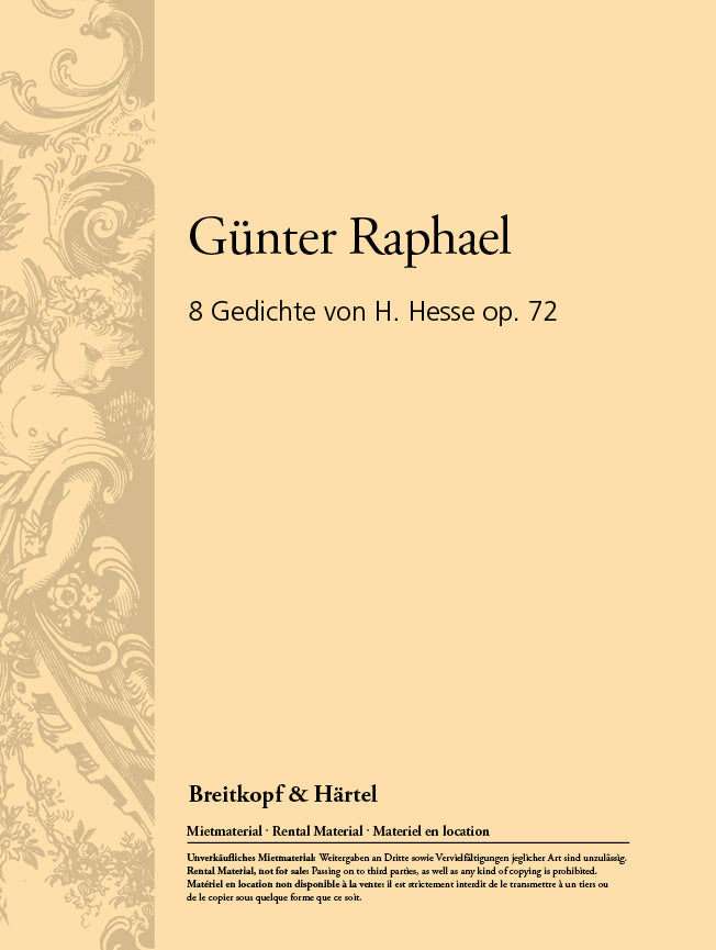 Acht Gedichte von H. Hesse