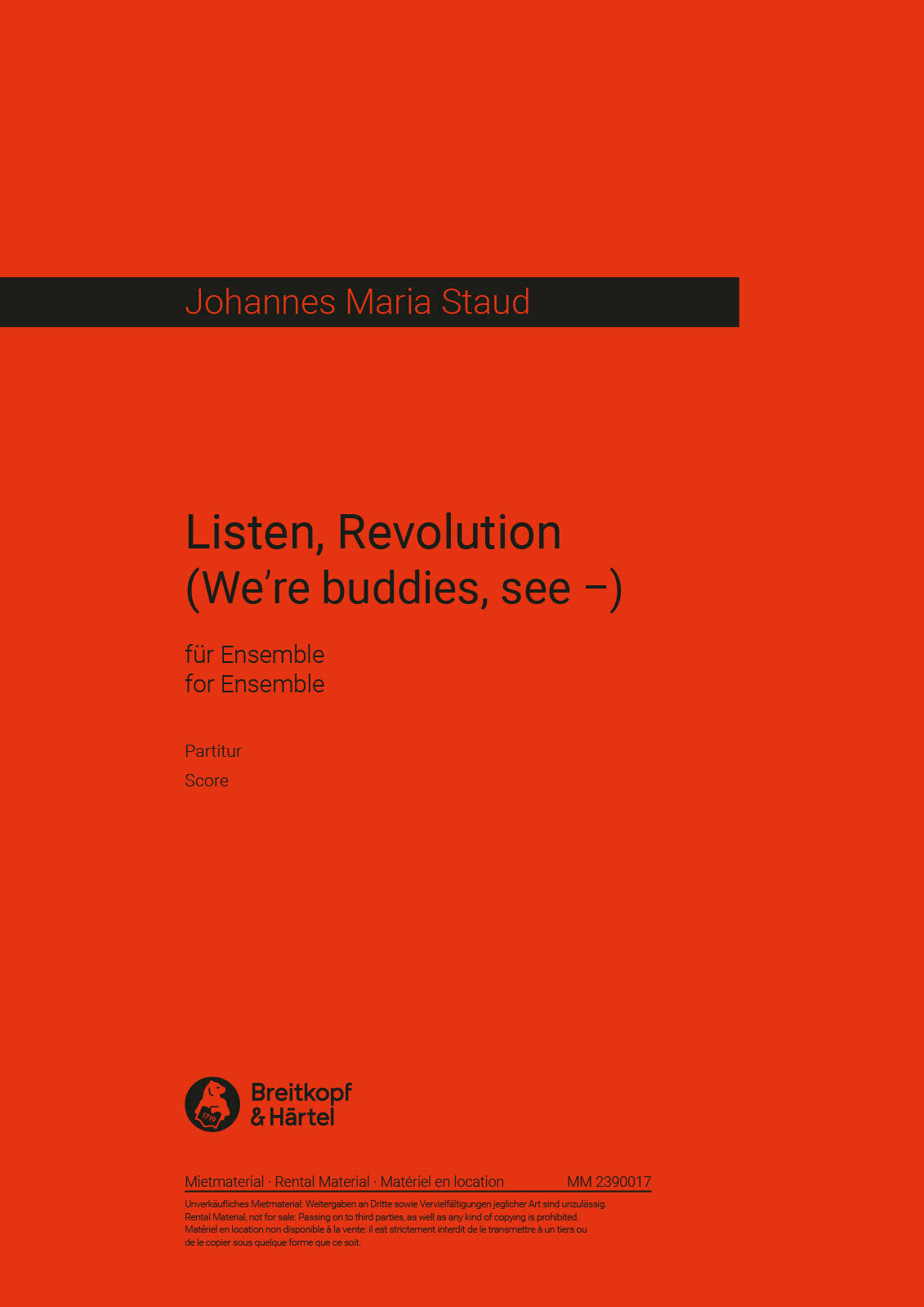 Listen, Revolution (We're buddies, see-)
