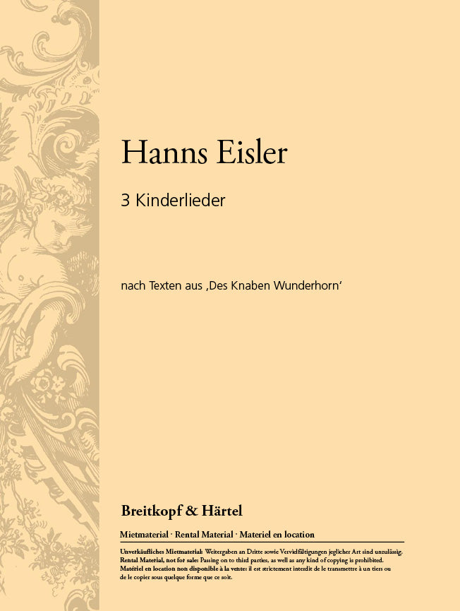 Kinderlieder, Drei