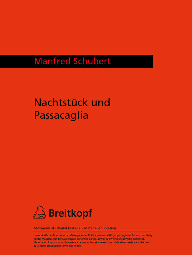 Nachtstück und Passacaglia (1967/68)