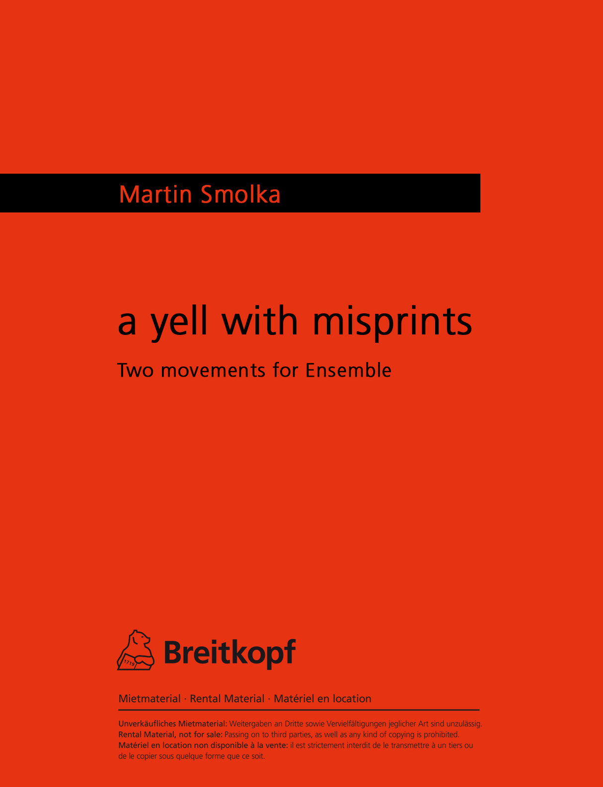 a yell with misprints
