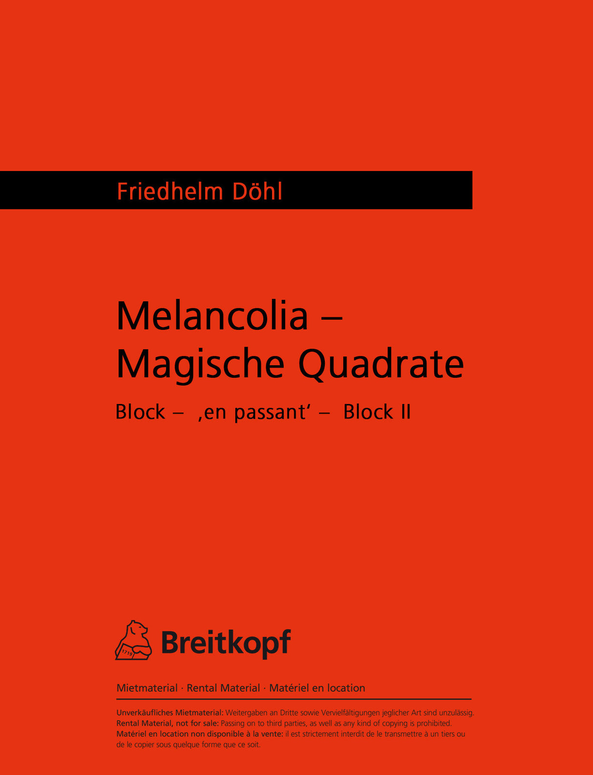 Melancholia - Magische Quadrate (1967/68)