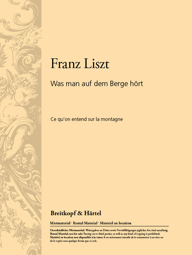 Was man auf dem Berge hört