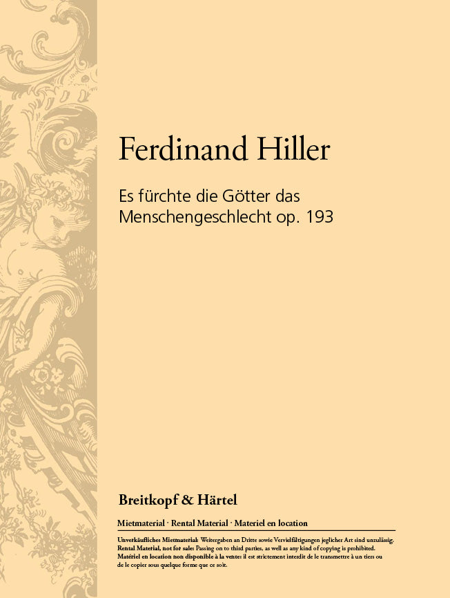 Es fürchte die Götter das Menschengeschlecht