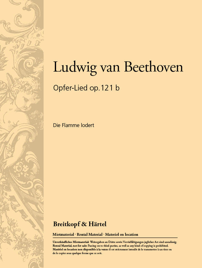 Opferlied (1824 - endgültige Fassung)