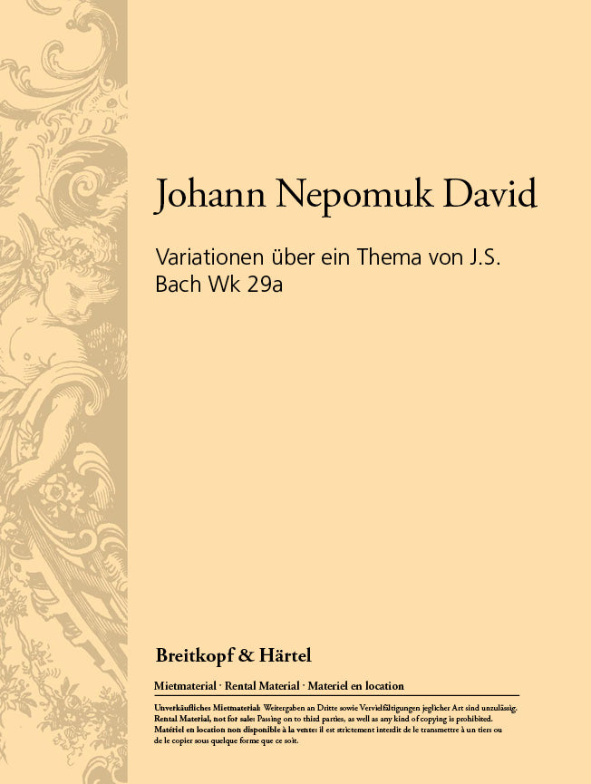 Variationen über ein Thema von Joh. Seb. Bach