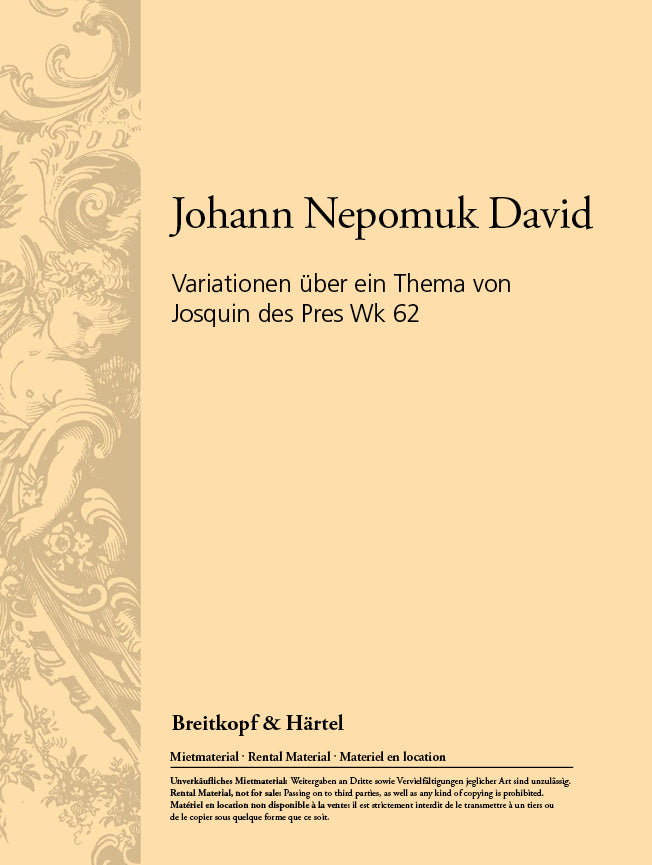 Variationen über ein Thema von Josquin des Pres